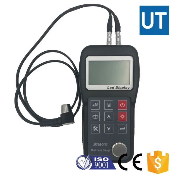 NDT Portable LCD Display Digital Ultrasonic Thickness Measuring Instruments YUT100