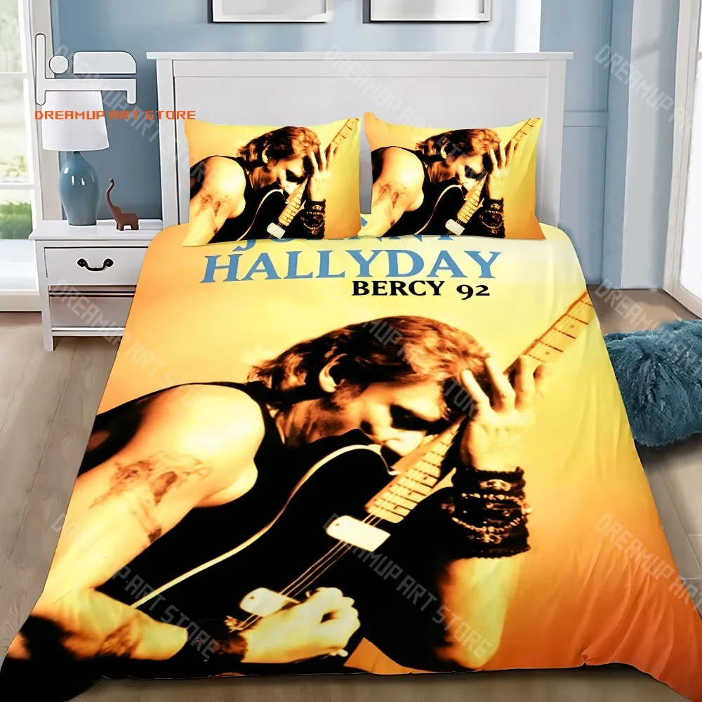 2026 Rock Star Duvet Pillowcase Bedding Set Boy J-Johnny H-Hallyday Girl Bedroom Decoration Children Gift Single Double Large Si