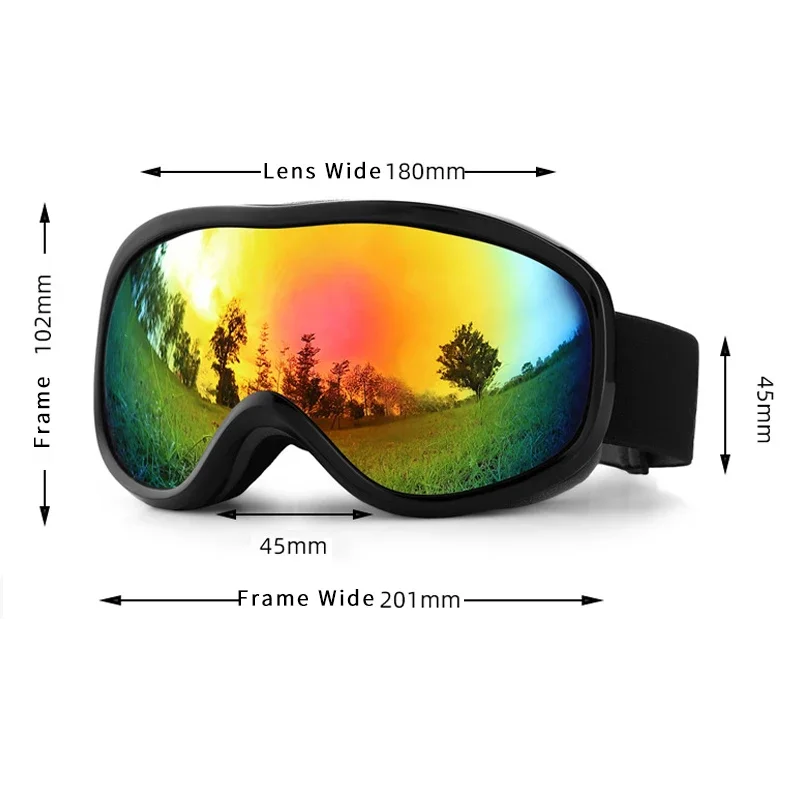 Gafas magnéticas de Motocross para hombre y mujer, lentes deportivas antiniebla para esquí, montaña y nieve, para exteriores, 2024