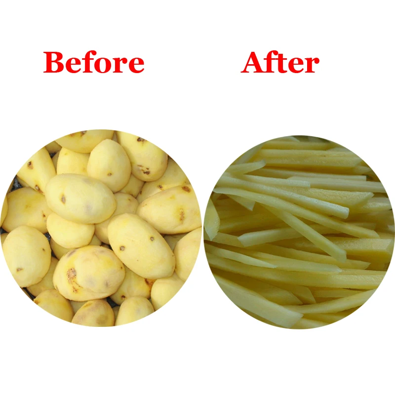 Electrical French Fries Cutter Machine 600kg/h French Fry Cutting Machine