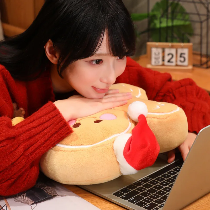 ستار ويش الزنجبيل رجل أفخم Kawaii الحلو دمية عيد الميلاد البسكويت لعبة جميلة وسادة وسادة لينة هدية للأطفال صديق