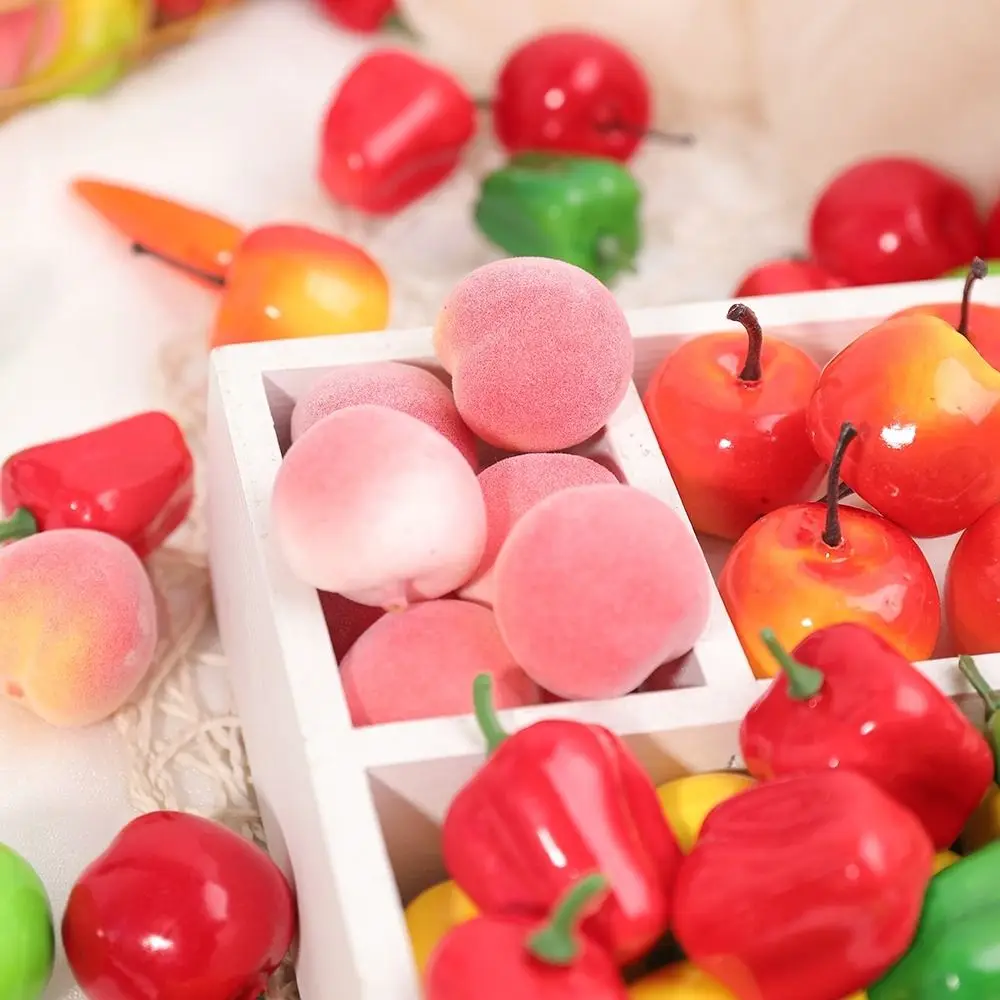

Mini Simulation Fruits Vegetables Photography Props Room Decoration Food Model Handmade Party Wedding Supplies