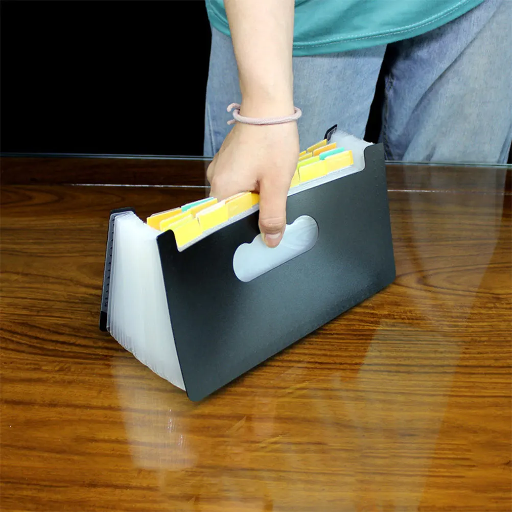 

Portable Mini Accordion File Folder A6 Expanding Document Organizer Small Plastic Office File Holder Document Folder Receipt