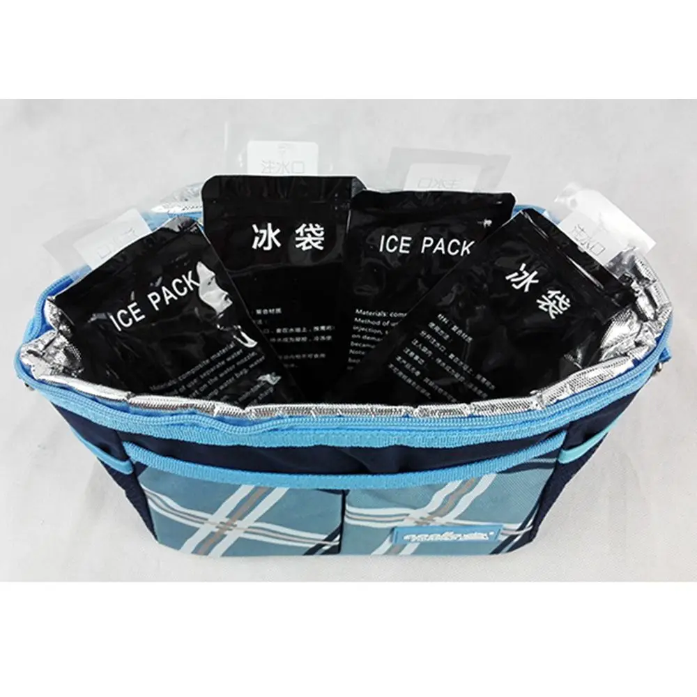 10pcs Reusable for Restaurant Takeout Drinks Refrigeration Cooler Bag Keep Food Fresh Ice Pack Cold Compressed