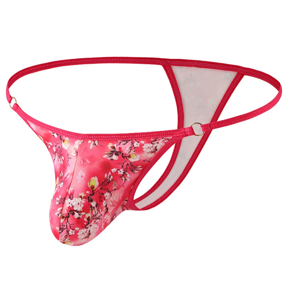 

Breathable G-tring Mens G-String Underwear All Season Wear Comfortable Fit Pouch Design Mens Sexy Print Underpants