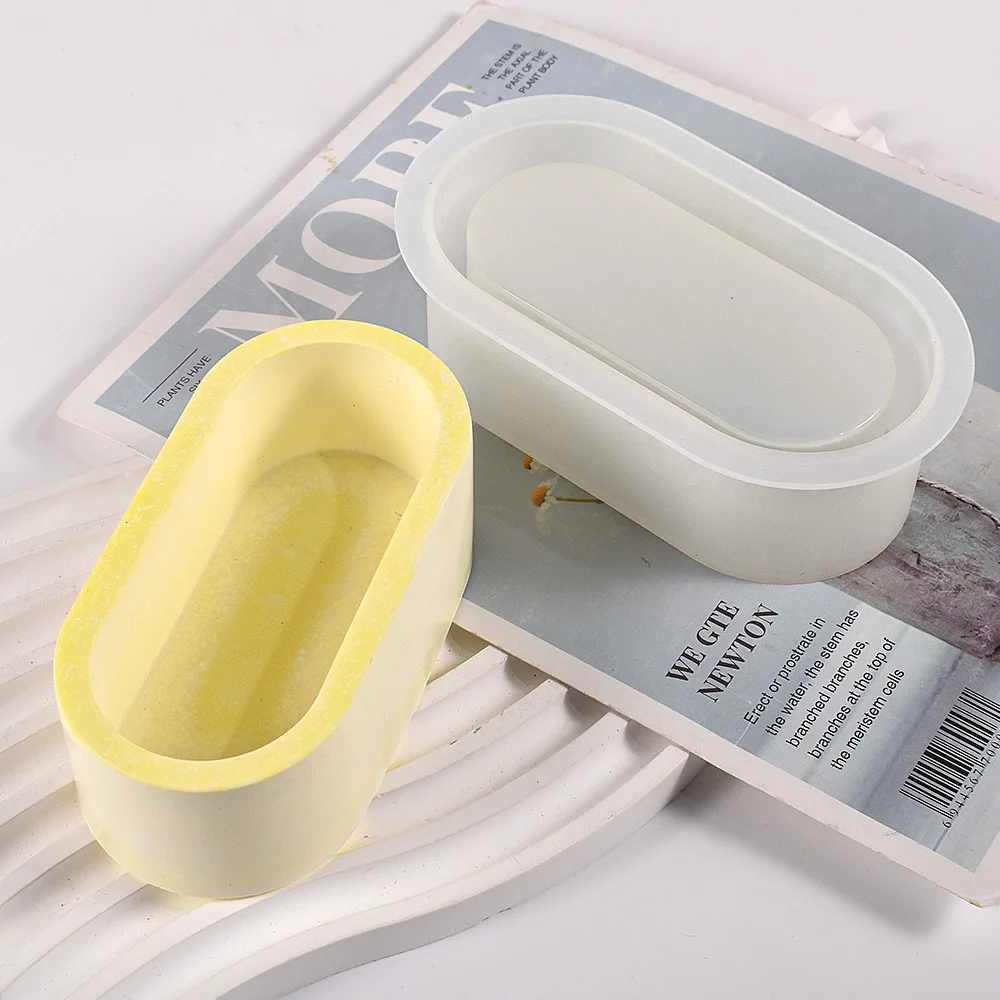 

Oval Silicone Mold for Resin/Soap/Candle/Mini Storage Box Making - DIY Craft Silicone Molds for Epoxy Resin Jewelry Making