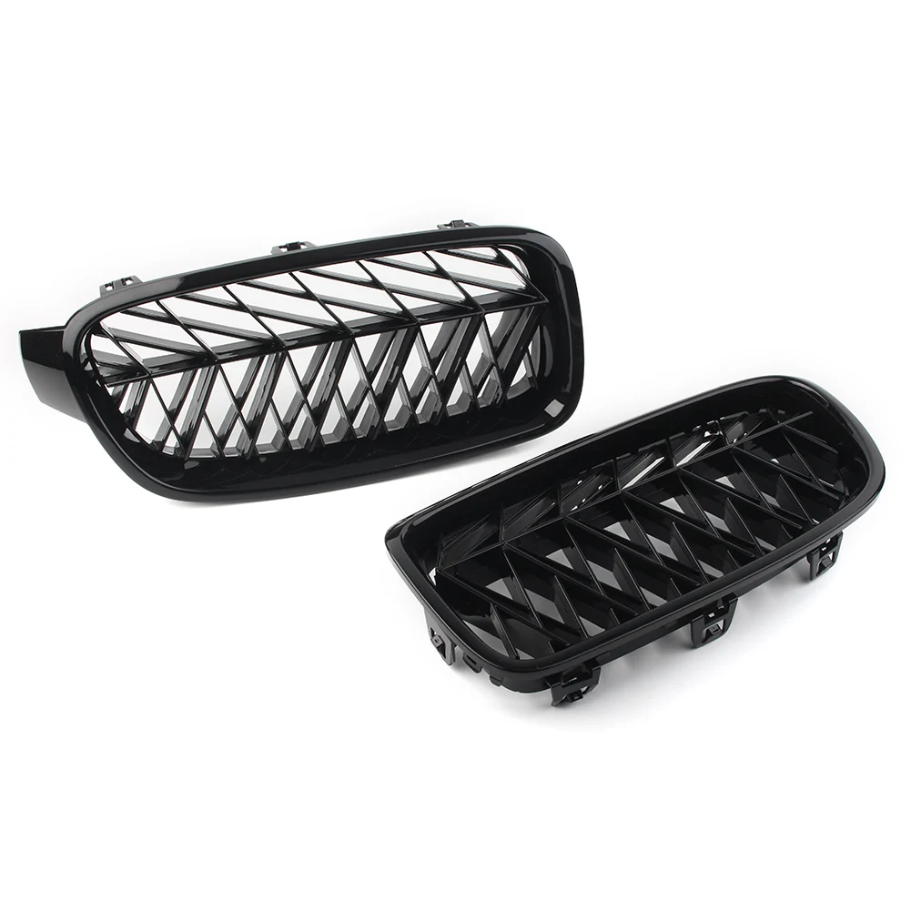 Car Front Kidney Grille Upper Mesh Grill For BMW 3 series F35 F30 2013 2014 2015 2016 2017 2018 ABS Plastic Gloss Black