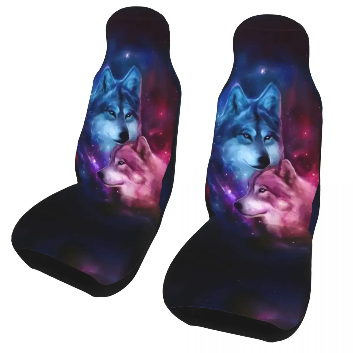 Animal 3d Wolf Cool Universal Car Seat Cover Auto Interior For SUV Auto Seat Cover Fiber Fishing