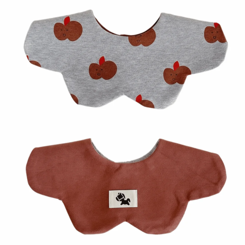 

Cartoon Baby Feeding Bib Cotton Two-sided Usable Cute Saliva Towel Skin-friendly Soft Texture Teething Bib Baby Drooling