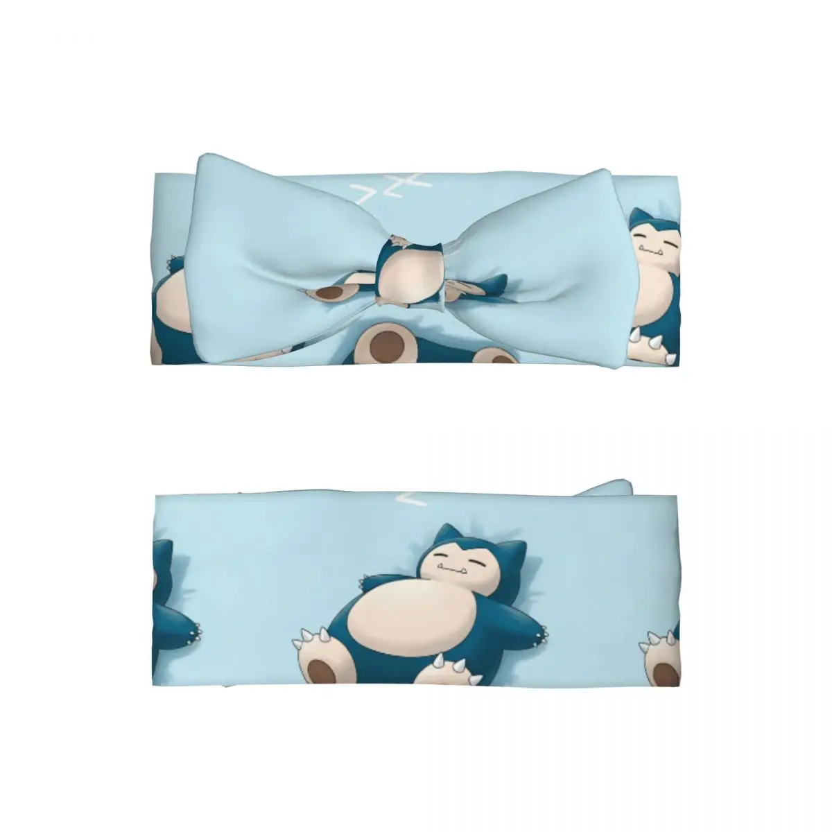 

Pokemon Snorlax Bow Headband Stretchy Baby Girls Headwear Cute Graphic Headwrap Gift