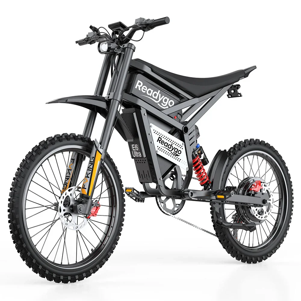 

E6 Ultra Adult Off-Road Ebike 3000W Brushless Motor 60V 30AH Lithium Battery Electric Bicycle 85Km/h