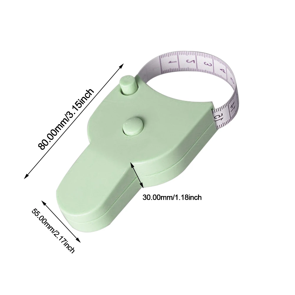 150 سنتيمتر الجسم أشرطة القياس الجسم أشرطة القياس دقيقة الجسم شريط القياس لينة قابل للسحب أشرطة القياس دفع زر سحب #6