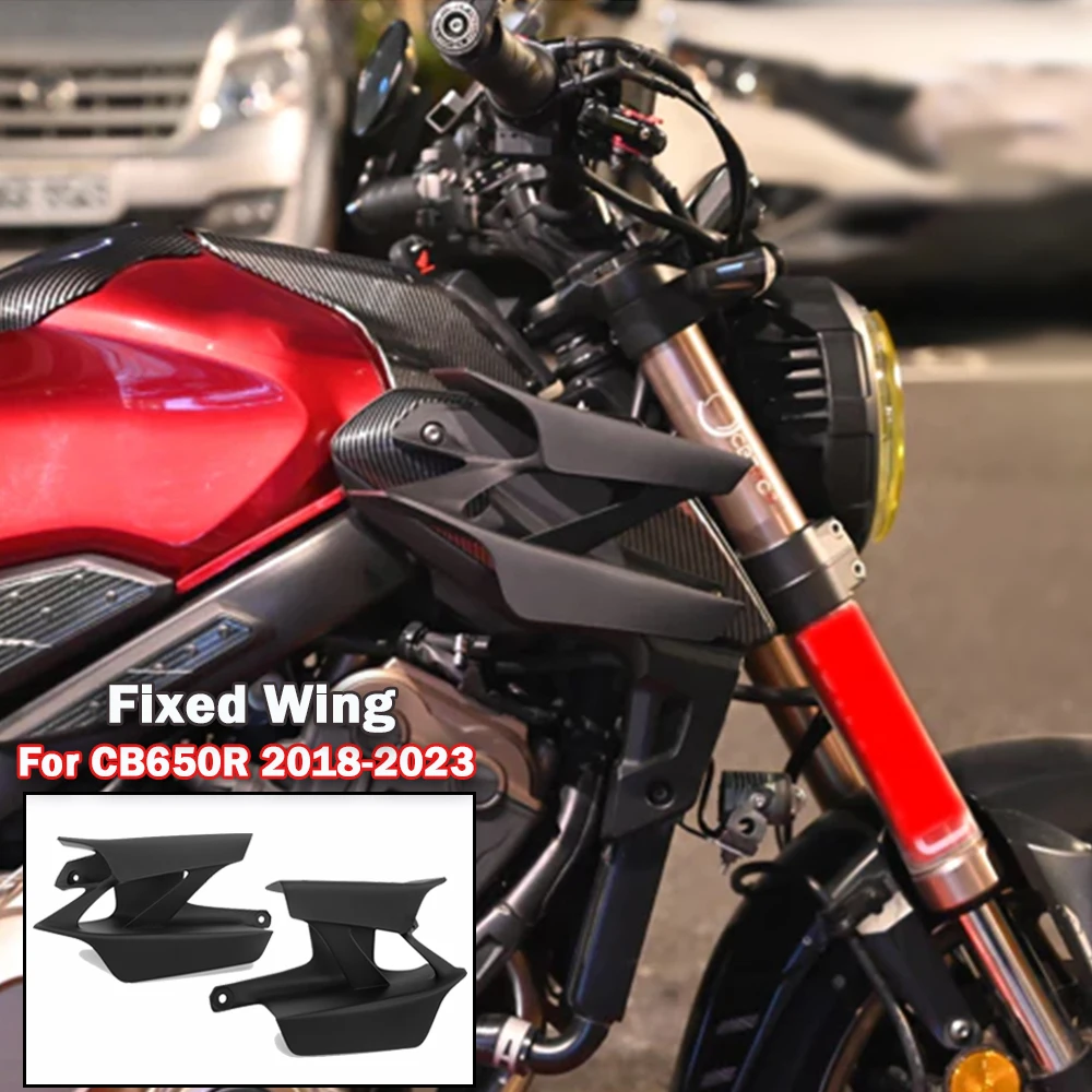 

For Honda CB650R 2023 2022 2021 2020 2019 2018 Side Fairing Side Spoiler Motorcycle spoiler Aerodynamic Winglet Fixed Wing