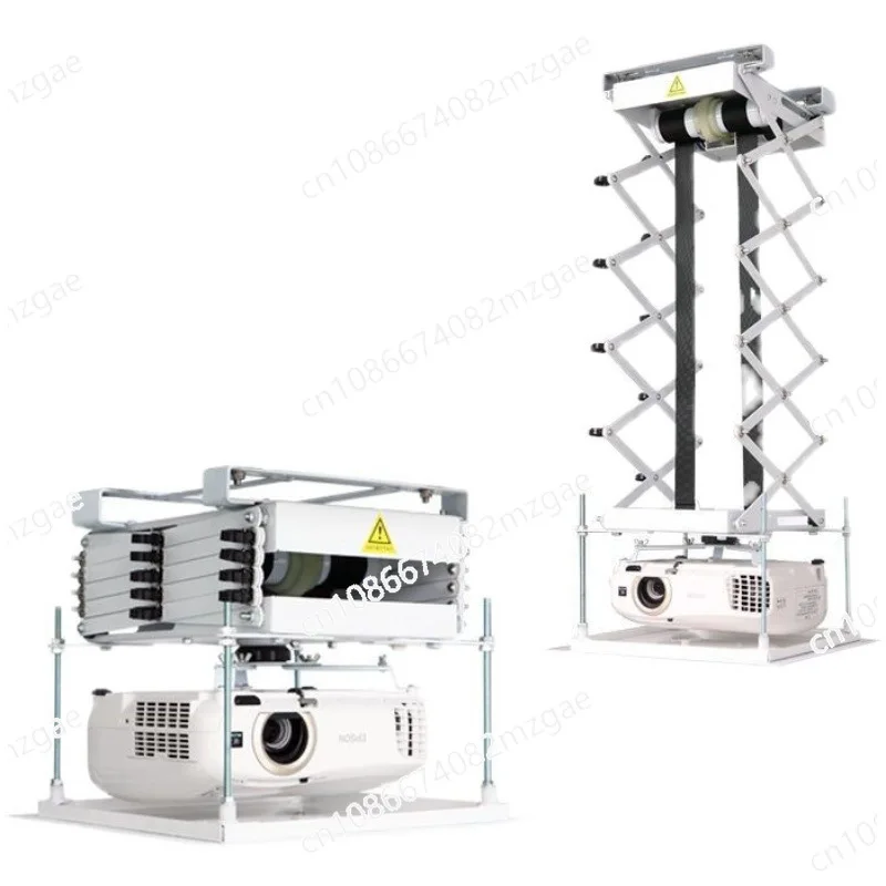 

Intelligent projector remote control lift hanger hidden telescopic frame projector voice electric hanger bracket