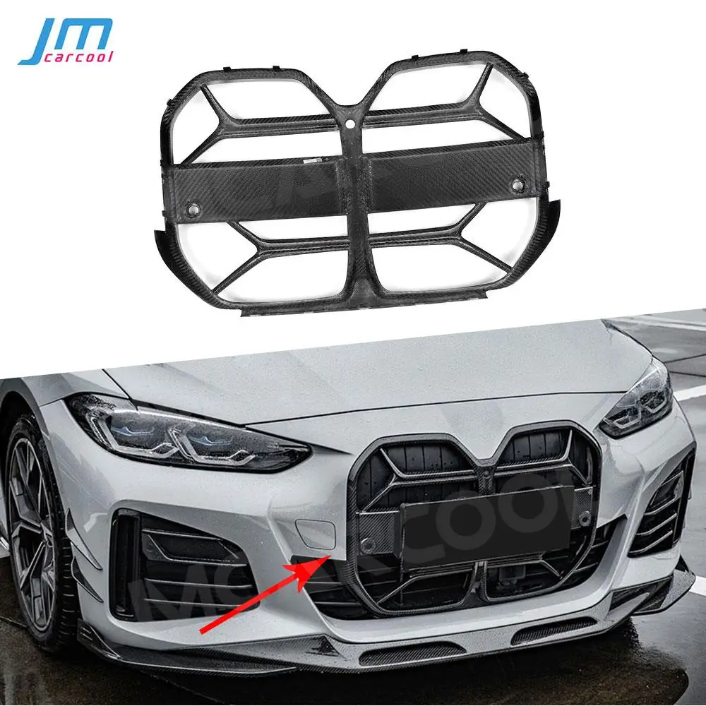 

Front Bumper Racing Grille for BMW 4 Series G26 M Sport Sedan 2020+ Racing Grille Mesh Dry Carbon Fiber Car Facelift Accessories