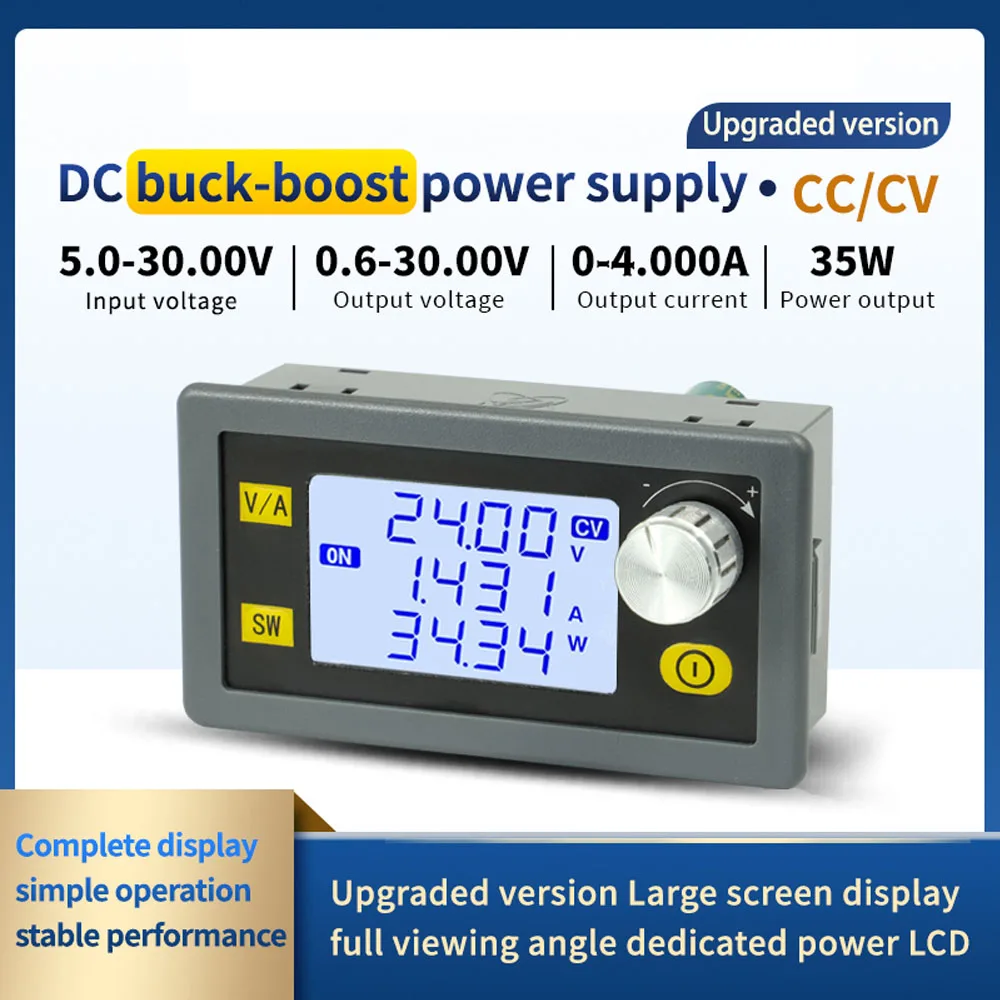 DC-DC Buck Boost Converter 5.0~30V To 0.6~30V Adjustable Regulated Laboratory Power Supply CC CV 0~4.0A 6V 12V 24V Power Module