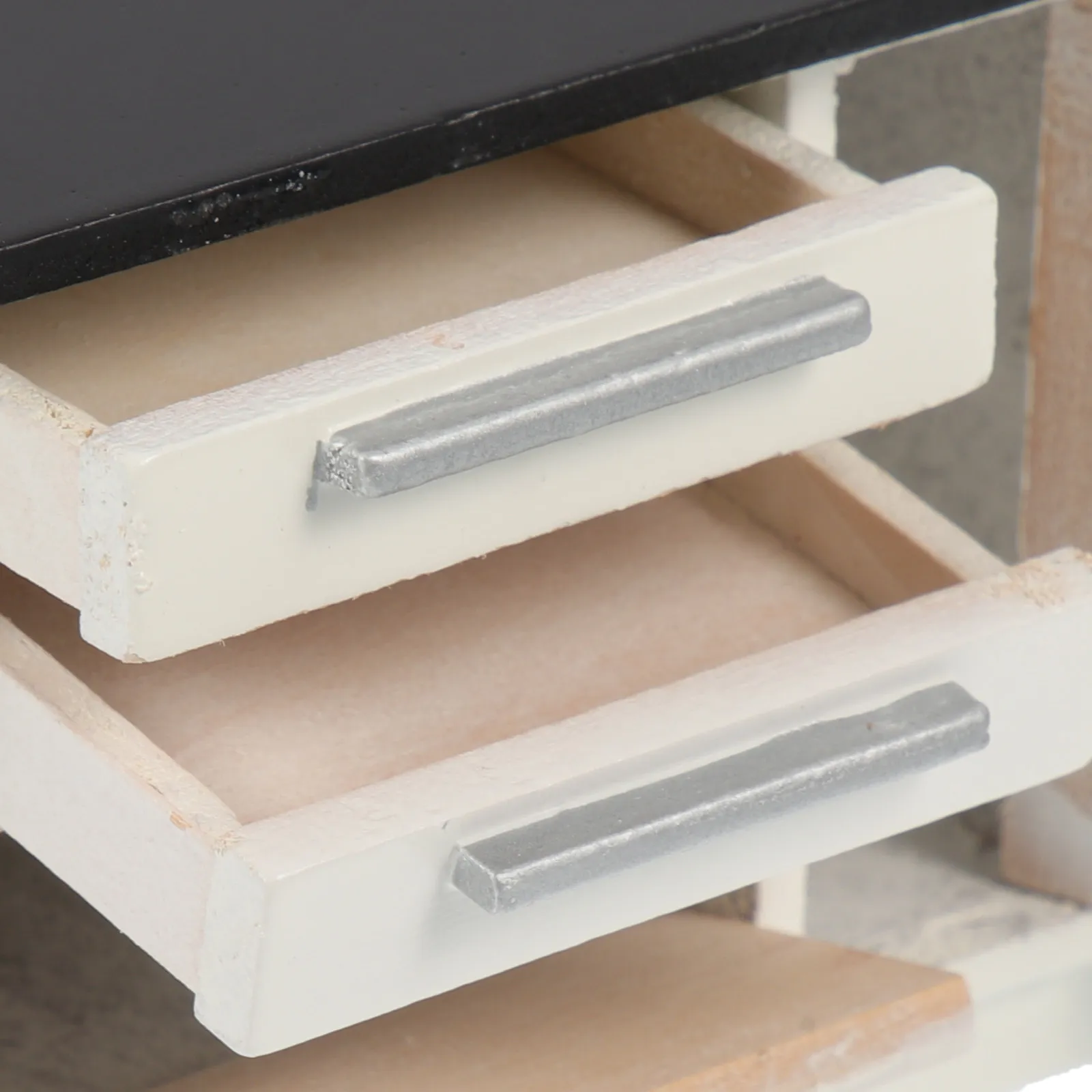 

Realistic Mini Kitchen Furniture High Precision Craft Natural Wood Mini Cabinet for Miniature House 1:12 Scale Decor