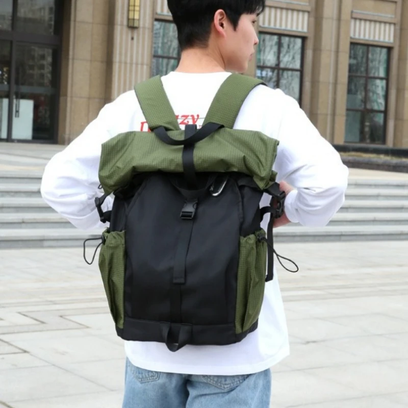 

Lightweight Hiking Cycling Backpack for Men Roll Top Foldable Rucksack Outdoor Sports Tactical Daypack Outdoor Travel Bookbag