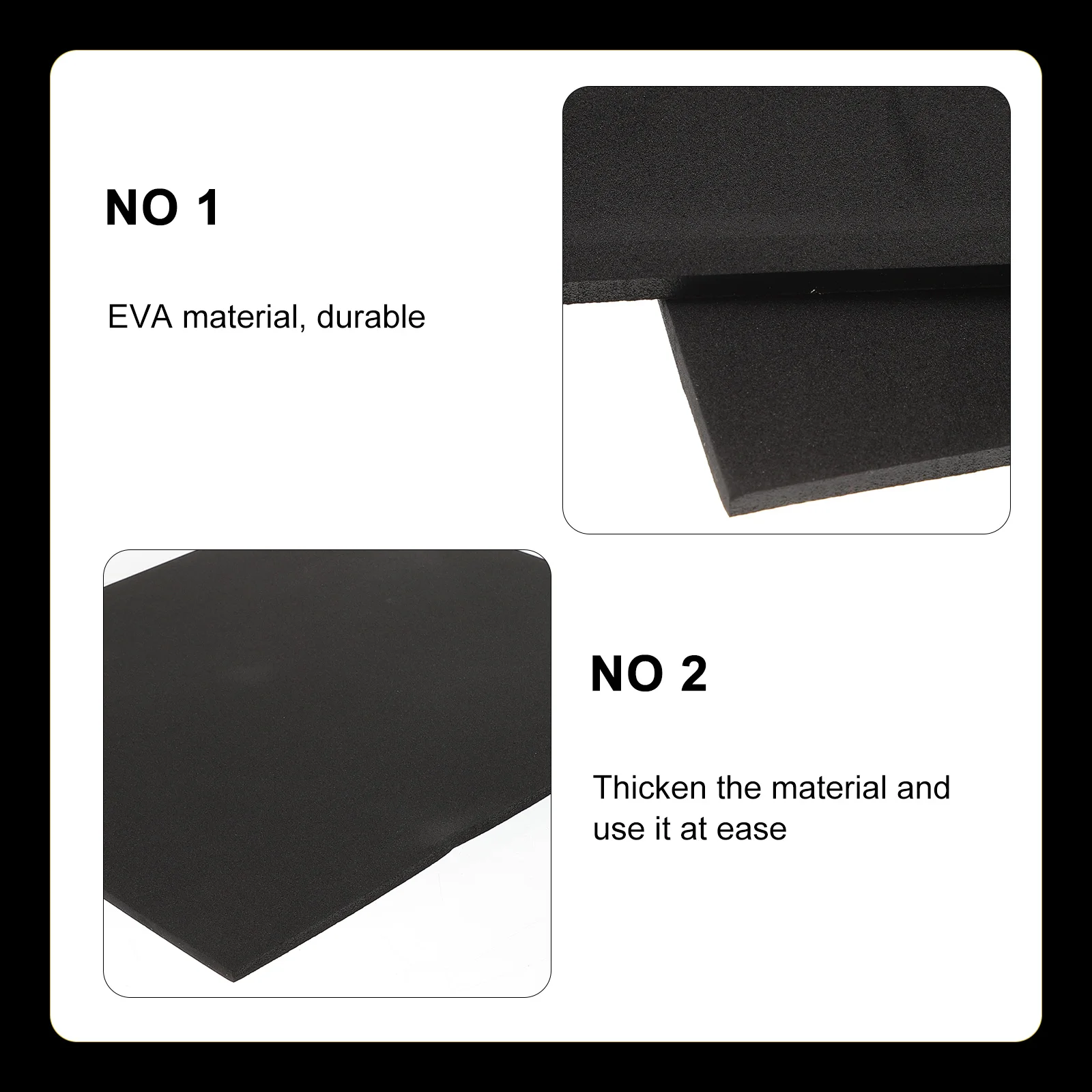 

5Pcs Thickened Fish Tank Insulation Pad NonSkid Aquarium Cushion Black Durable EVA Material Shockproof AntiAging