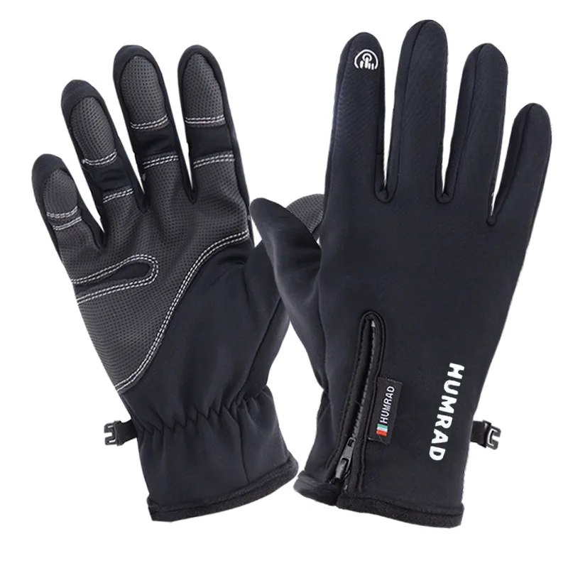 

Outdoor riding gloves men's touch screen winter plus velvet warmth waterproof non-slip women's ski motorcycle gloves