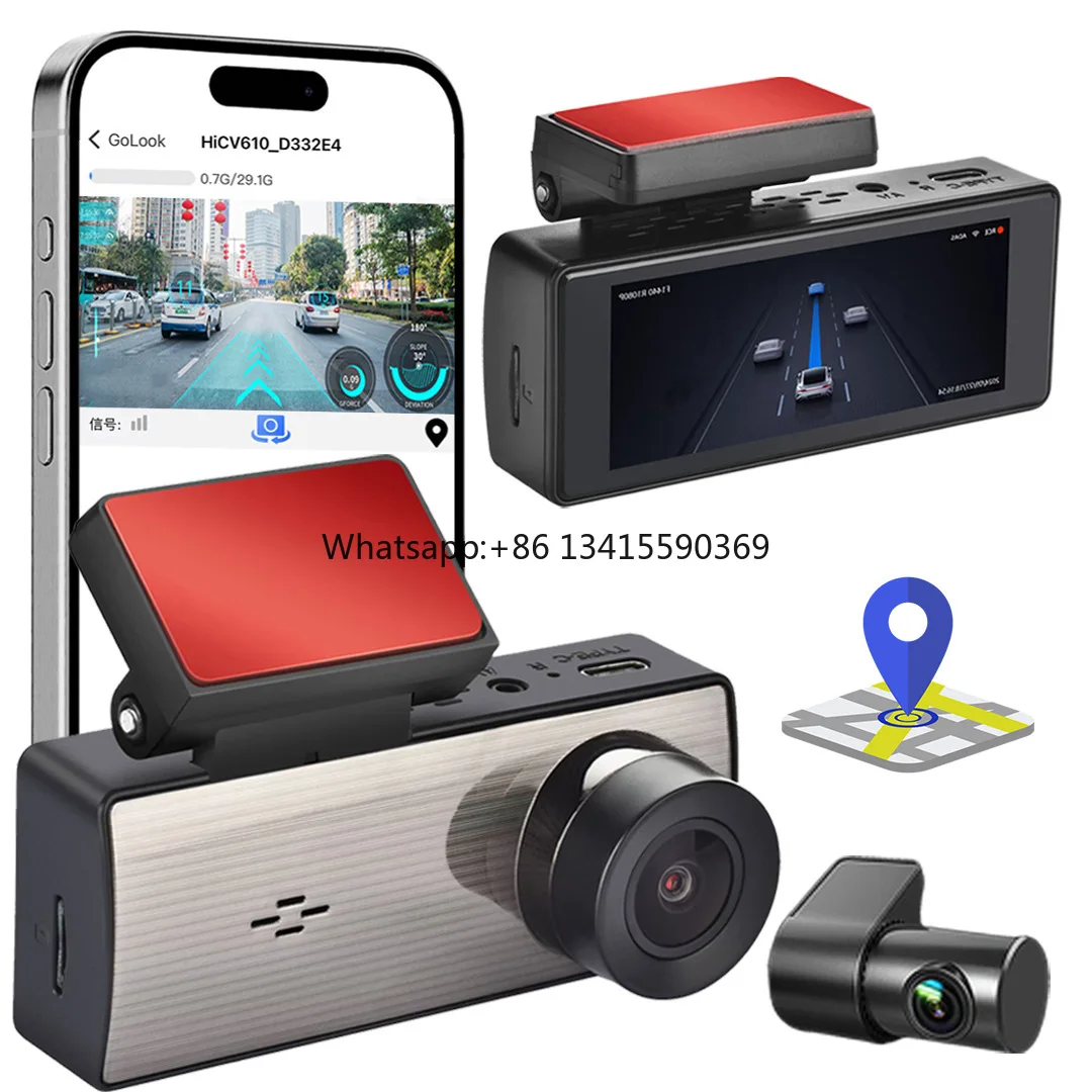 2025 New Wifi 4K Front And Rear Dual Recording Screen Driving Recorder HD Night Vision ADAS Driving Assistance