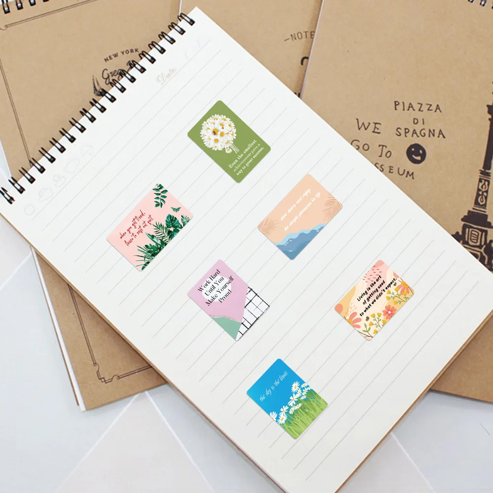 52Pcs Motivational Phrase Stickers Encouragement Inspirational Quotes Scrapbook Stationary Office Study Room Sticker Decal