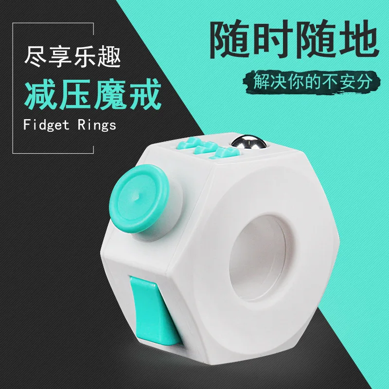 Stress Relief Magic Ring Fidget Toy Multi‑Play Finger Ring Novelty Creative Gift For Daily Stress Release