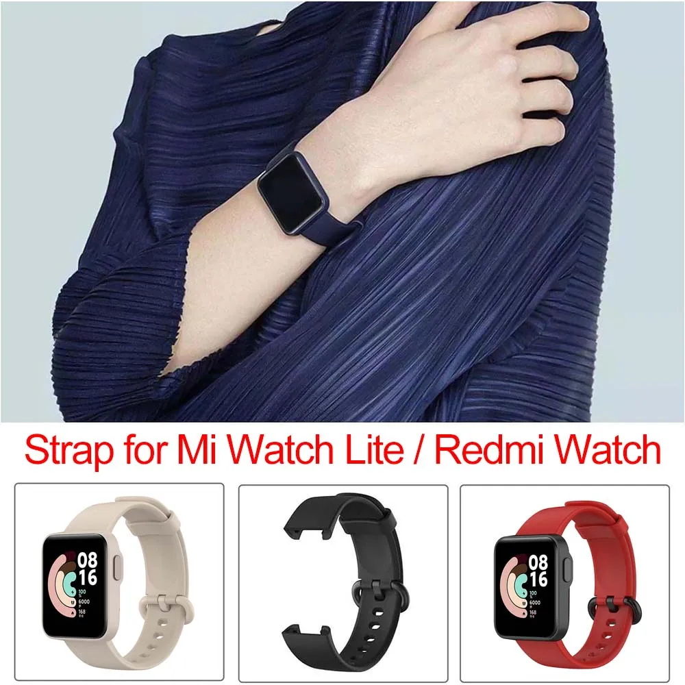 Silicone Band For Xiaomi Mi Watch Lite / Redmi Watch 1 Strap Replacement Watchband Bracelet Mi Watch Lite Straps