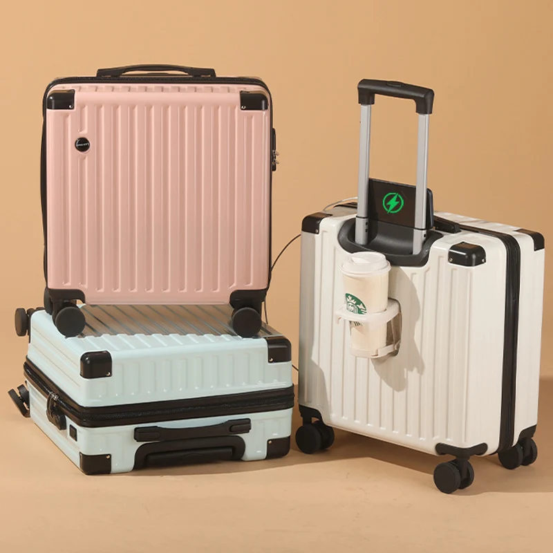 

Небольшой ручной клади 18-дюймовый чемодан из АБС-пластика с несколькими отделениями для влажных и сухих поездок для деловых поездок и коротких поездок