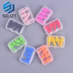 2 Pairs Comfort Ear Plugs Tapered Travel Sleep Noise Reduction Prevention Earplugs Sound Insulation Ear Protection Swim Tools