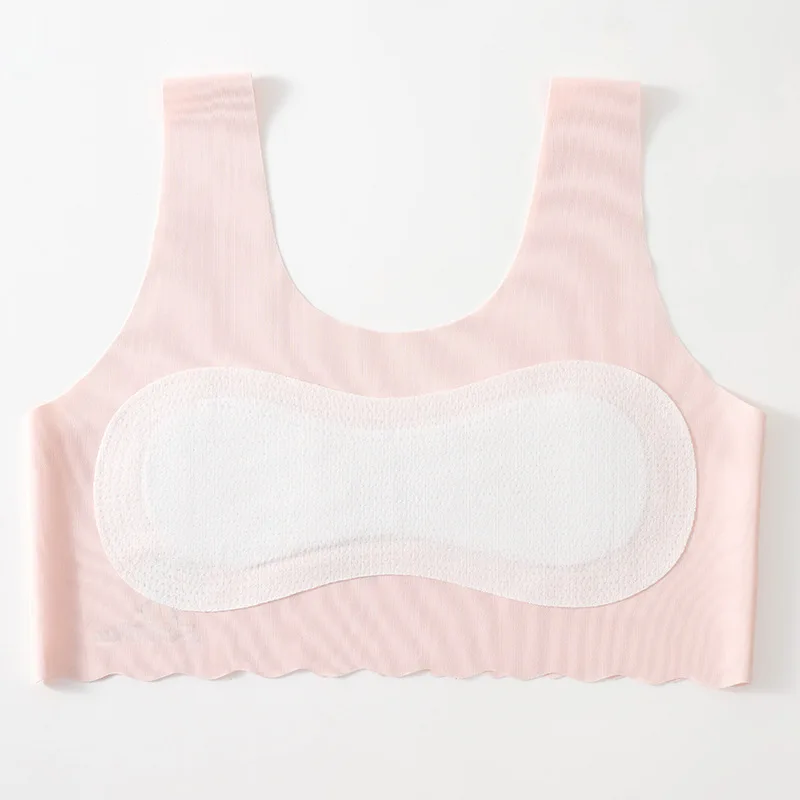 3 قطع الفتيات بلون الصدرية في سن المراهقة التنموية الصدرية الصدرية التلميذ رقيقة الحرير الجليد سلس طلاب المدارس المتوسطة ملابس داخلية مريحة