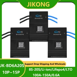 JK BMS 100A 120A 150A JIKONG 0.6A Active Balance 18650 Lifepo4 Battery 8S 24V 10S 12S 13S 14S 16S 48V 20S  Li-ion Camping Ebike