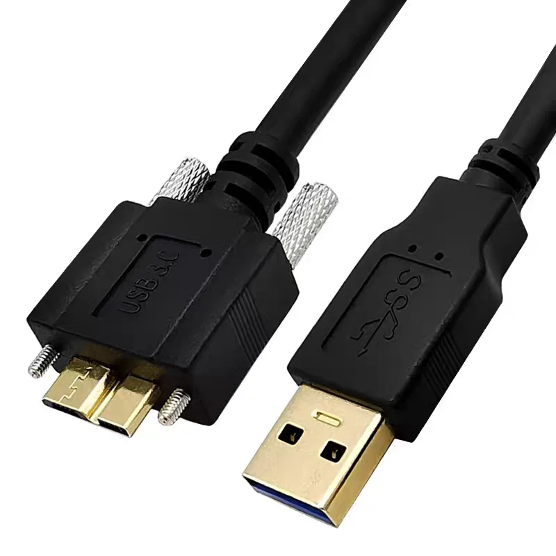

Industrial Camera Cable Micro USB 3.0 High Flexibility Drag Chain Connection Cable Mobile Hard Drive Data Cable Screw Ribbon Loc