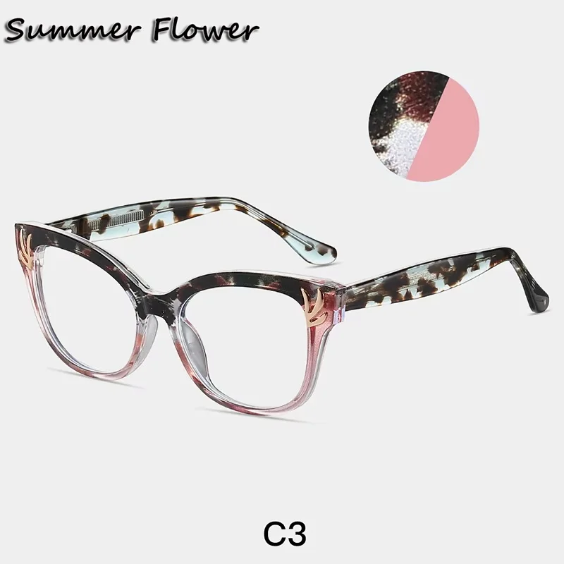 

Prescription Glasses Women Cat Eye TR90 Eyeglasses Frames Spring Hinge Optical For Myopia Presbyopia Eyewear Spectacles