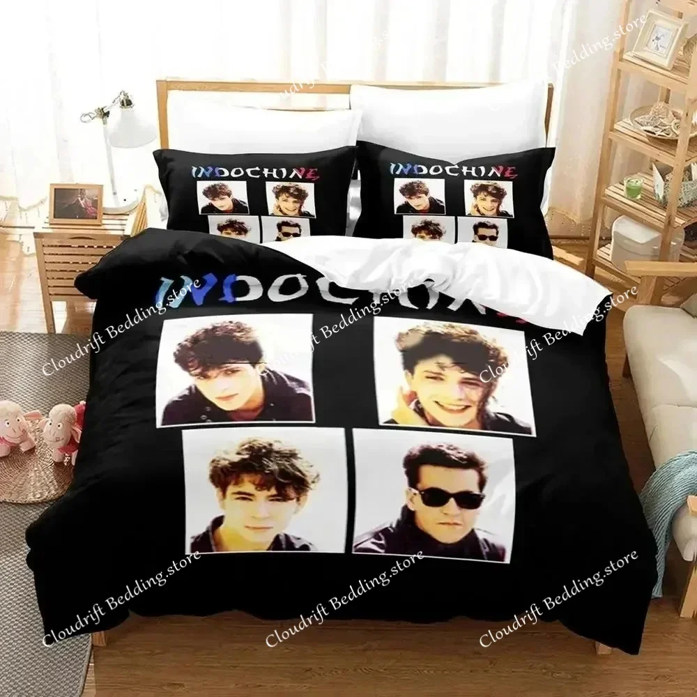 

Indochine Rock Bedding Set Single Twin Full Queen King Size Bed Set Aldult Kid Bedroom Duvetcover Sets 3D Bed Sheet Set