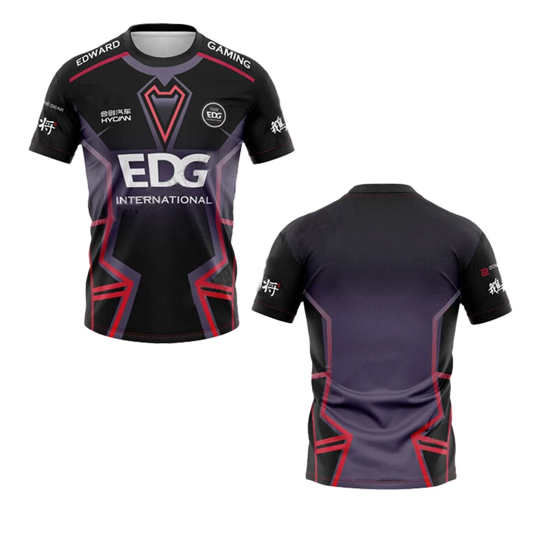 

2025 Summer Sales New VCT Training Jerseys Sports Short-sleeved T-shirts Esports Competition EDG Club Uniforms Comfortable