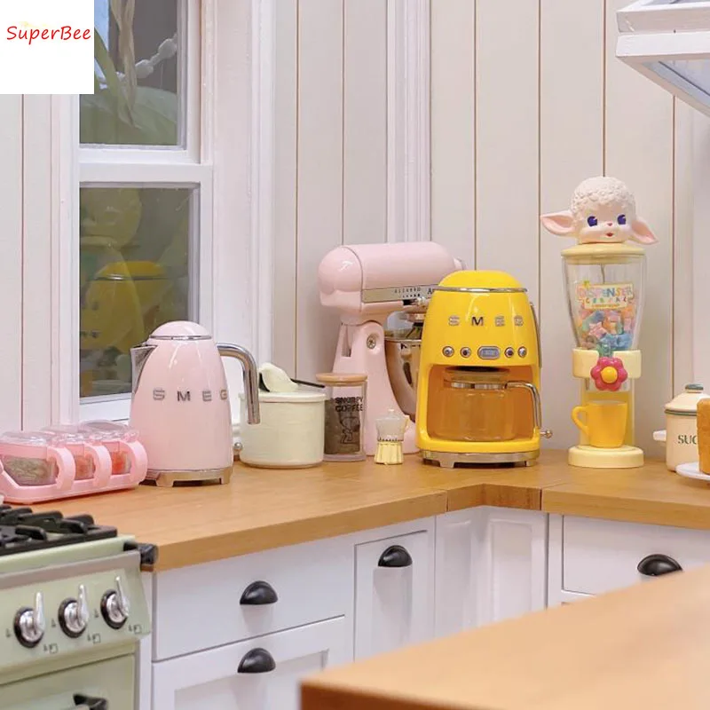 Dollhouse Miniature Fashion Three-piece Home Appliance Set/kitchen Appliances Kitchen Furniture Decoration  Accessories