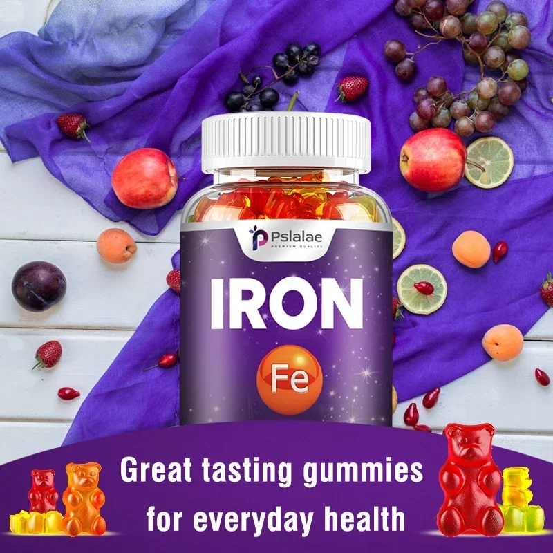 Iron Gummies - Containing Vitamin C for Immune Support of Red Blood Cell Production