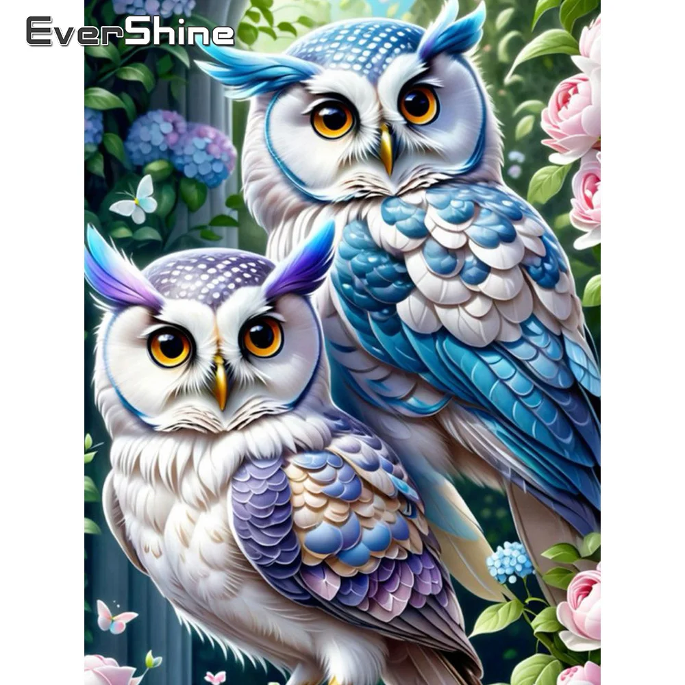 Ever shine Diamant Stickerei Eule Neuankömmling Malerei Tier Kreuz stich Kits Diamant Mosaik Vogel Wohnkultur