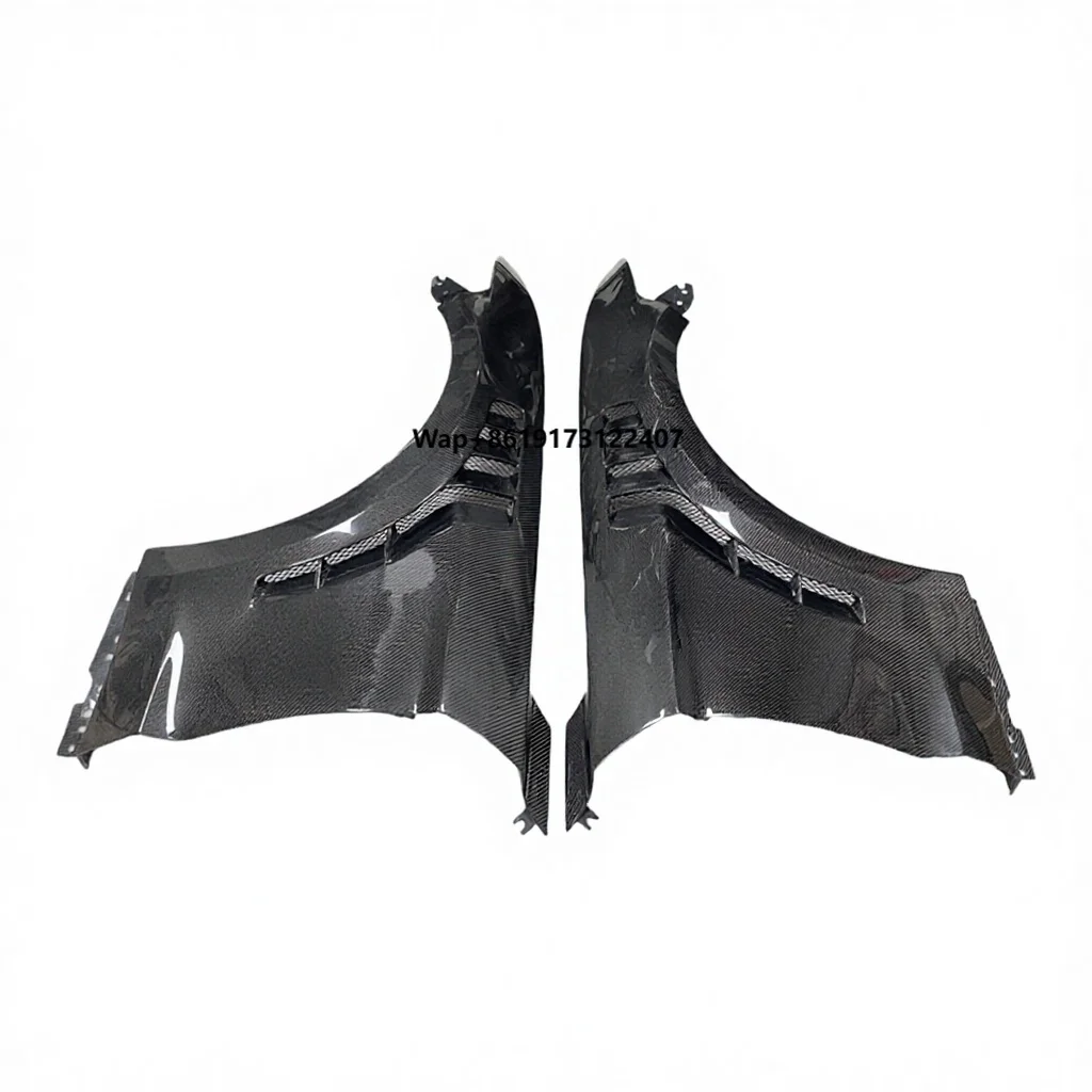 

2014-2017 for Mustang Carbon Fiber Fenders & TF-Style Front Bumper Perforated Design Retrofit/Upgrade Kit