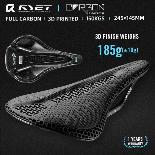 Imagen 1 del producto RYET-sillín de bicicleta con estampado 3D, 145MM, 130g, 7x9, cojín para asiento de bicicleta de montaña, triatlón, carretera, MTB, piezas de ciclismo de grava de montaña