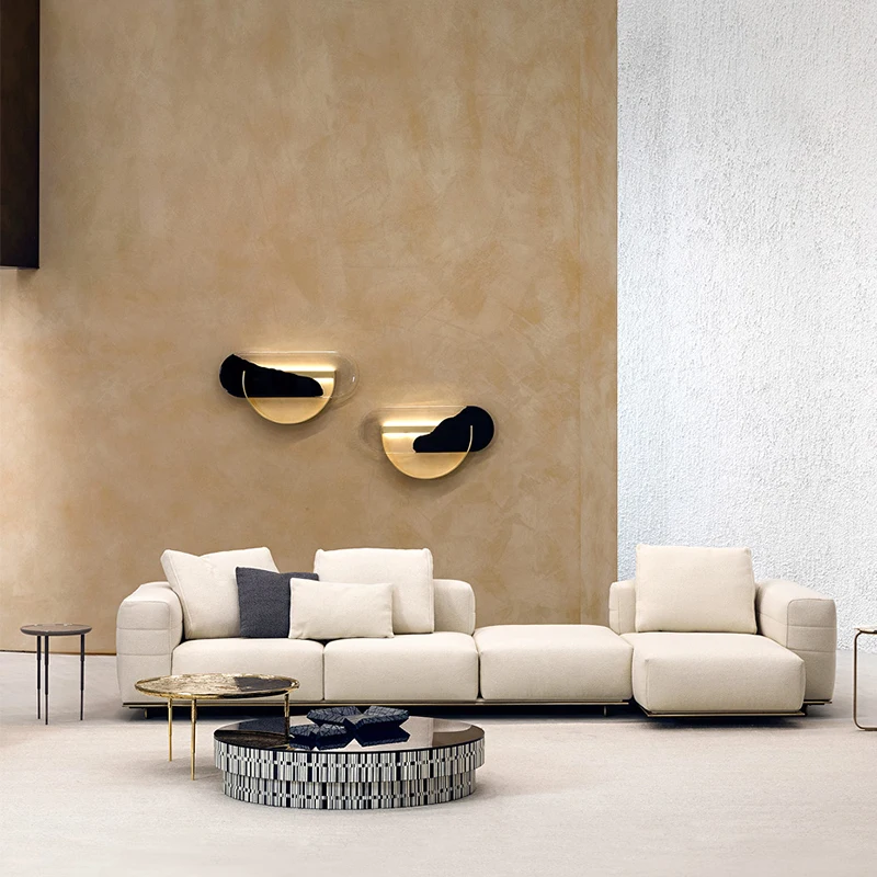 طاولة قهوة حديثة وبسيطة فاخرة مستطيلة الشكل من الزجاج المقسى وطاولة قهوة شبكية منزلية صغيرة