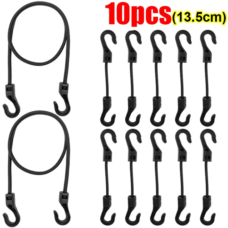 High Elasticity Bungee Cords with Plastic Hooks