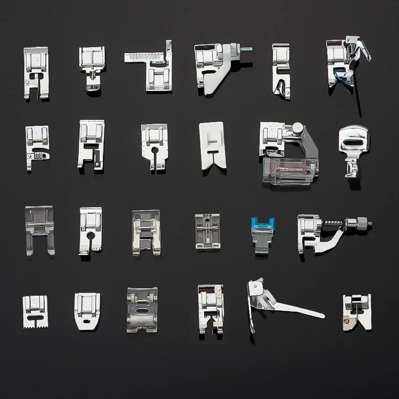 Household Multifunctional Electric Sewing Machine Accessories Zipper Presser Foot Binding Edge Locking Presser Foot Summary