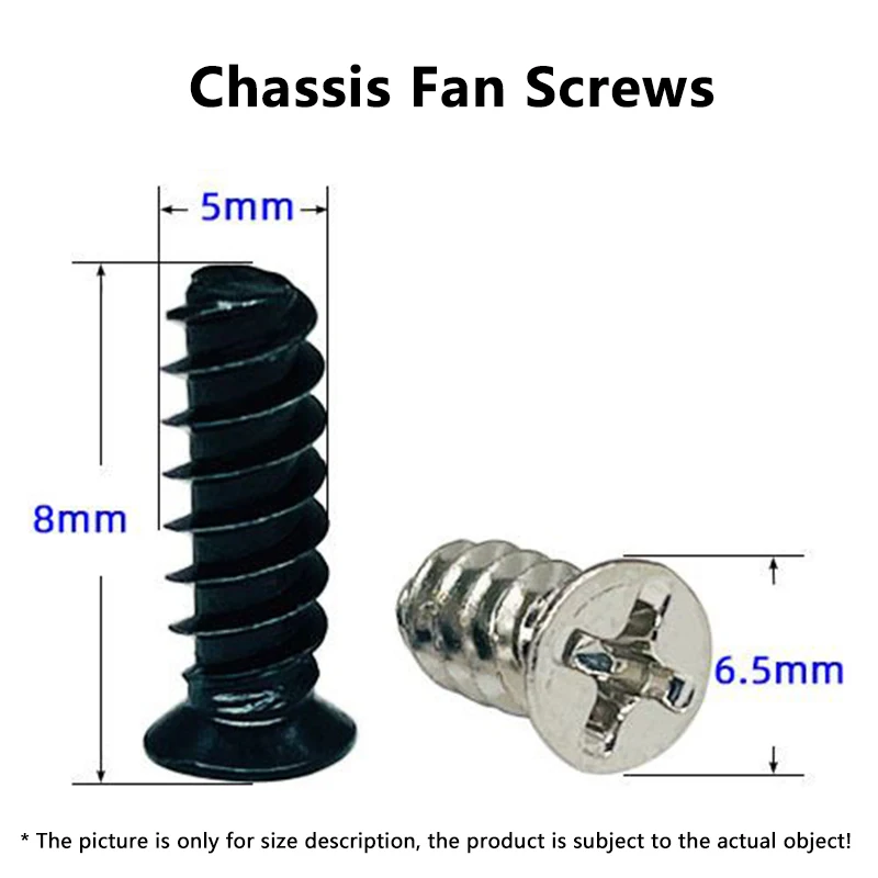 Obudowa PC wentylator chłodzący śruba mocująca śruby rozpraszające ciepło utrwalacz M5 * 8mm M5 * 10mm M5 * 12mm