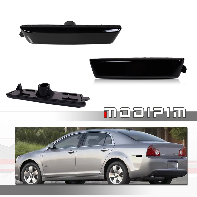 Car Rear Bumper Side Marker Light / Fender Flare Light Housings For 2008 2009 2010 2011 2012 Chevrolet Malibu, No Bulb / Socket
