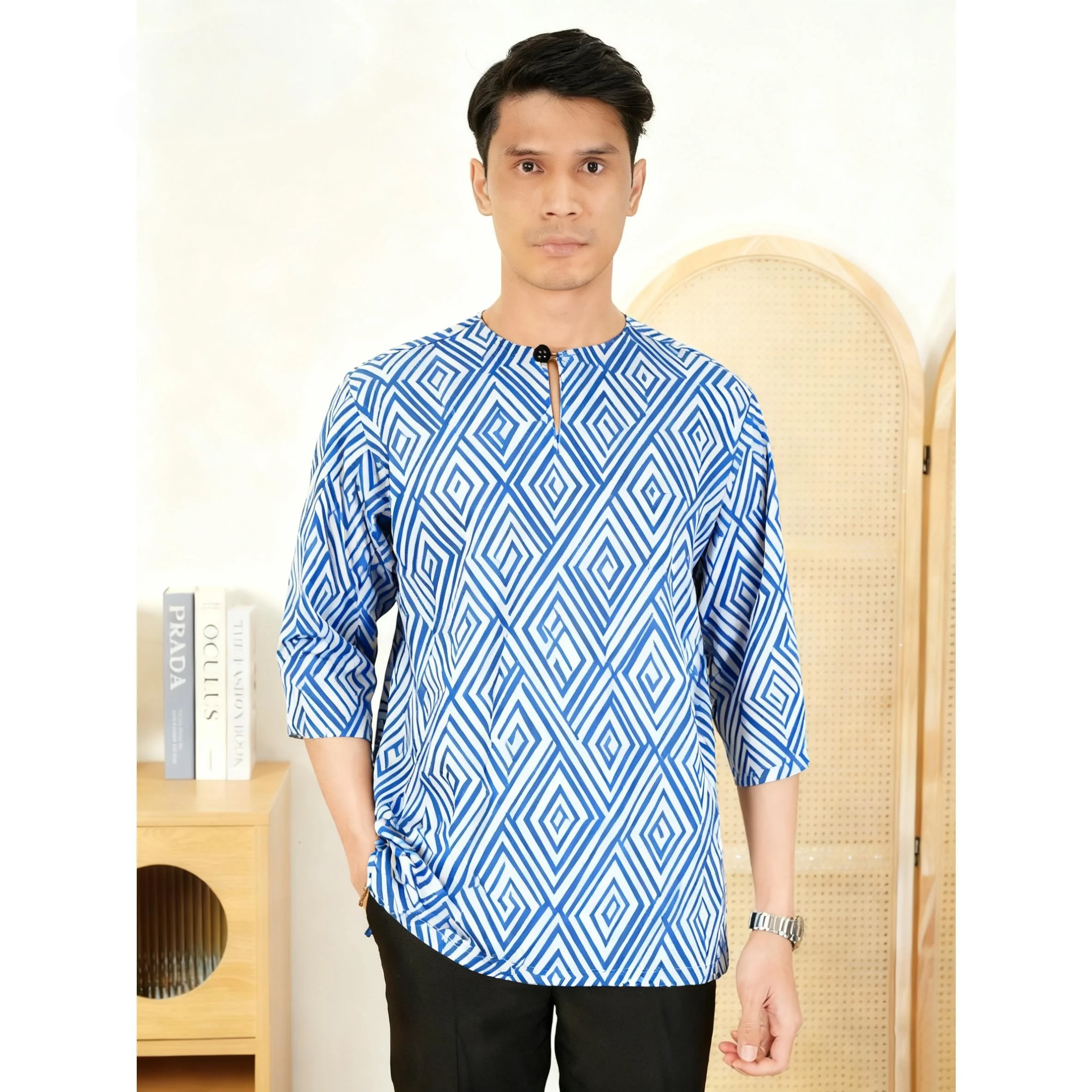 

Мусульманская мужская одежда, свадебная одежда в этническом национальном стиле, 2026, футболки с короткими рукавами, традиционная мусульманская одежда Camisas ﻿