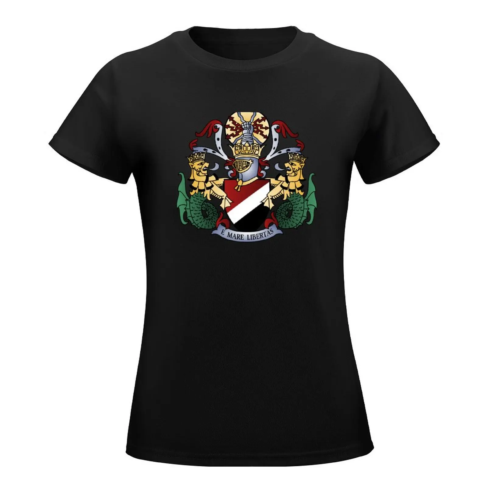 Coat of Arms of the Principality of Sealand T-Shirt cute clothes anime clothes luxury designer clothing Women