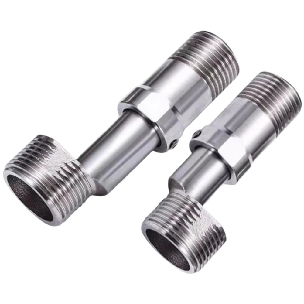 360 Degree Adjustable Shower Arm Extension Elbow Adapter with Stainless Steel and Brass for Standard Threaded Fittings
