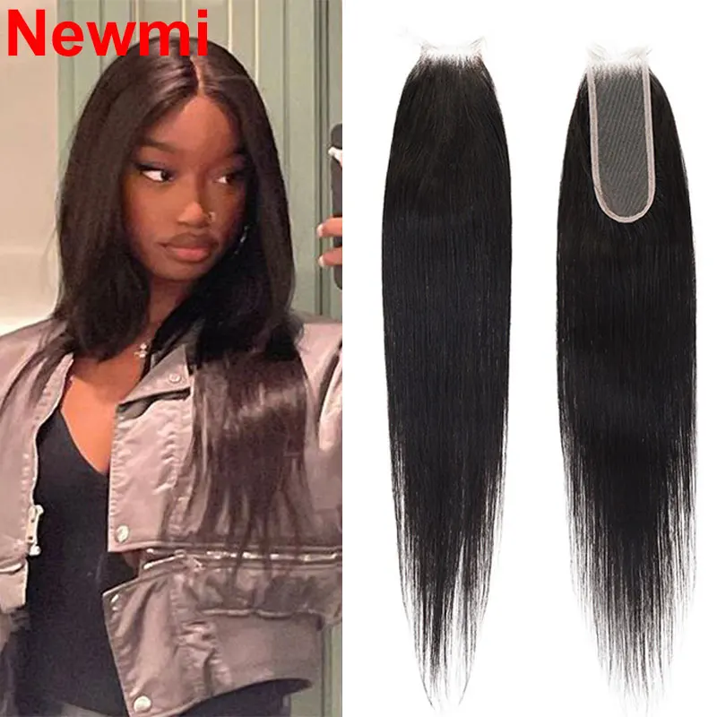 2x6 Closure Human Hair Straight Hair 12-26 inch  2x6 Human Hair Lace Closure  Kim Lace Closure Human Hair Extensionsfor Women